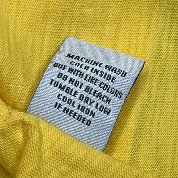 Escape Habitat Clothes Women’s Size S Cotton Yellow Oversized Tank Top Workout - Picture 9 of 9